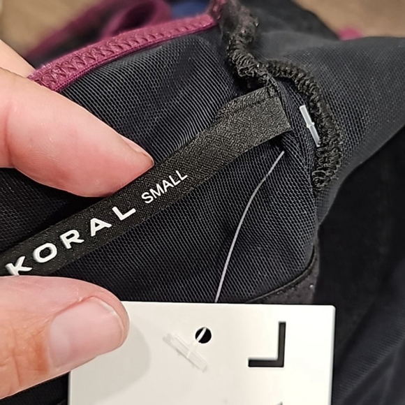 Koral Fling Infinity Tank - Eggplant/Black Sz Small - Picture 10 of 13